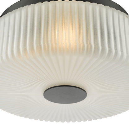 Twyman 3-Light Satin Black IP44 Flush Ceiling Light