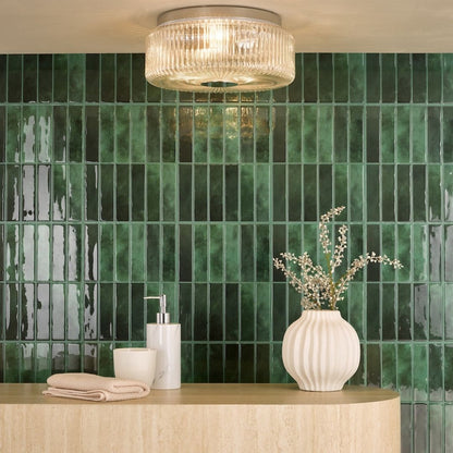 Twyman 3-Light Polished Chrome IP44 Flush Ceiling Light