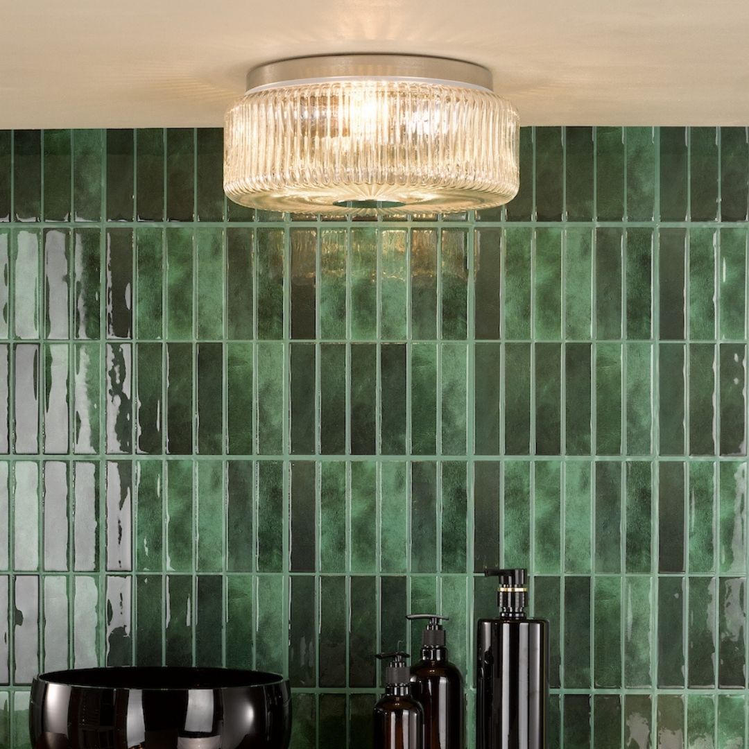 Twyman 3-Light Polished Chrome IP44 Flush Ceiling Light