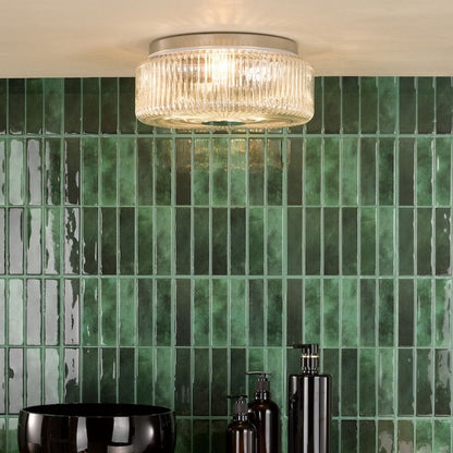 Twyman 3-Light Polished Chrome IP44 Flush Ceiling Light