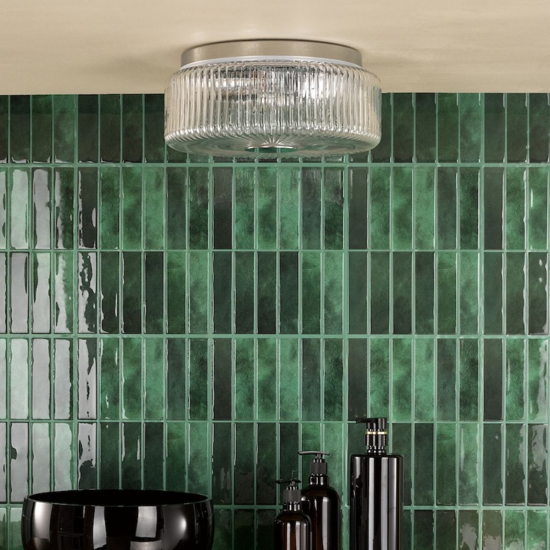 Twyman 3-Light Polished Chrome IP44 Flush Ceiling Light