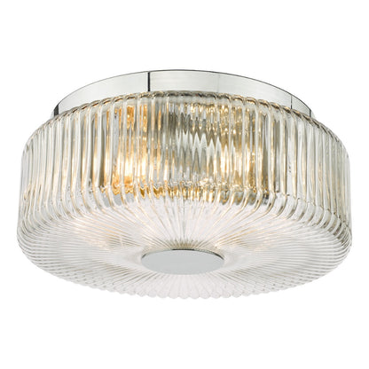 Twyman 3-Light Polished Chrome IP44 Flush Ceiling Light