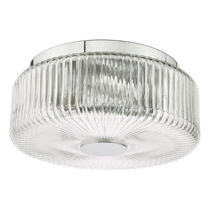 Twyman 3-Light Polished Chrome IP44 Flush Ceiling Light