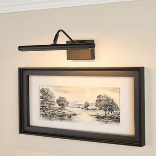 Tyrus Satin Black 35Cm LED Picture Light