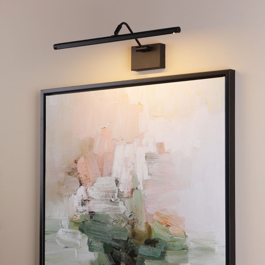 Tyrus Satin Black 50Cm LED Picture Light