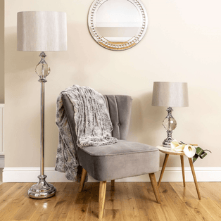 Vanessa Floor Lamp Polished Chrome