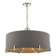 Veyron 6 Light Grey/Nickel Pendant Ceiling Light