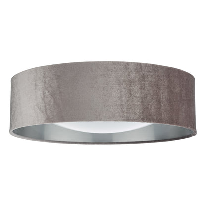 Viera Mink & Silver Flush Ceiling Light