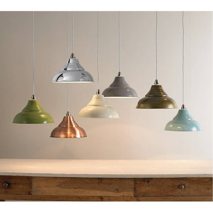Vintage Pendant Light Shade Green