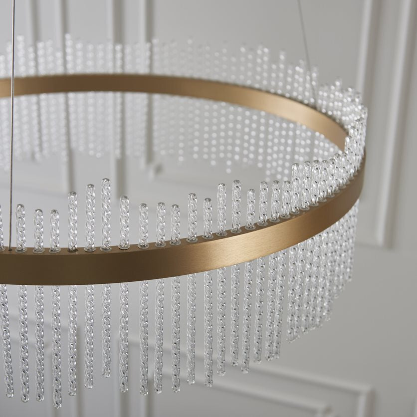 Virbrook Large Gold LED Pendant Ceiling Light