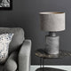 Wanda Grey & Smoked Glass Table Lamp