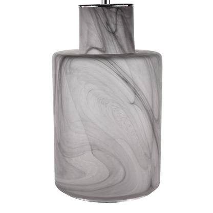Wanda Grey & Smoked Glass Table Lamp