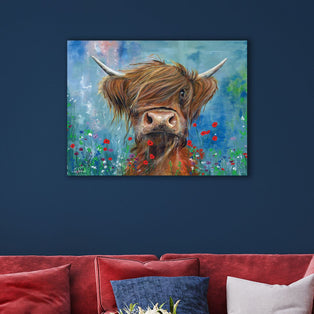 Bruce the Cow Canvas