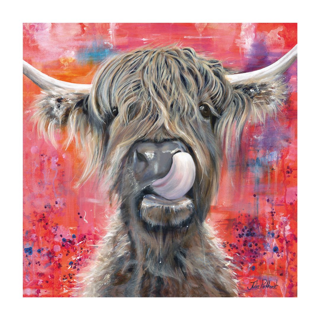 Brian the Highland Cow Canvas