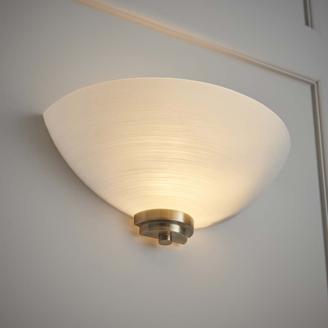 Welles Wall Light Antique Brass