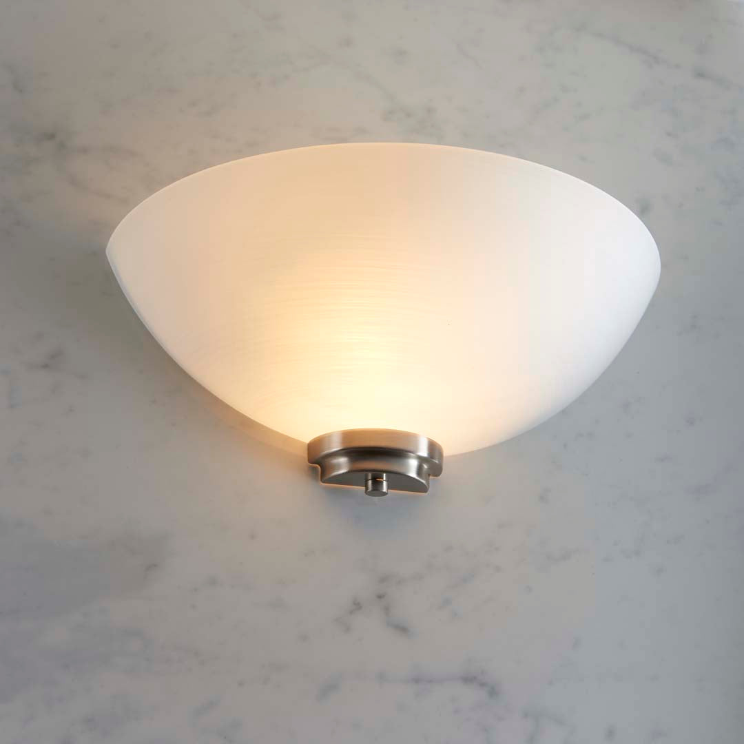 Welles Wall Light Satin Chrome