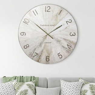 Thomas Kent Wharf Grand Clock Pickled Oak