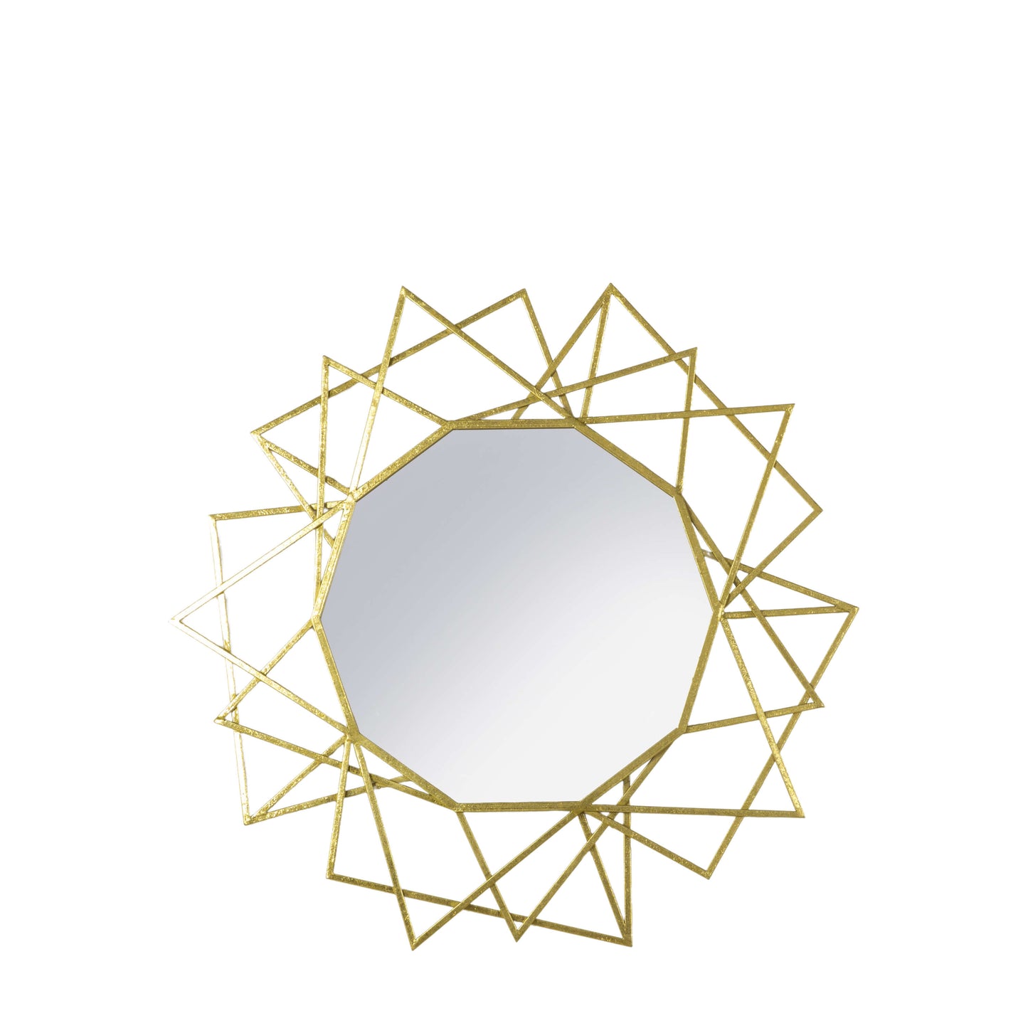 Wilbraham Geometric Gold Mirror