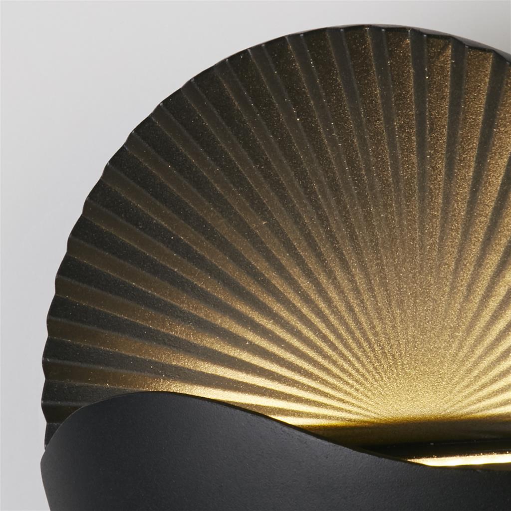 Sunrise Black Wall Light