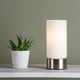 Wyoming Satin Chrome & Glass Touch Table Lamp