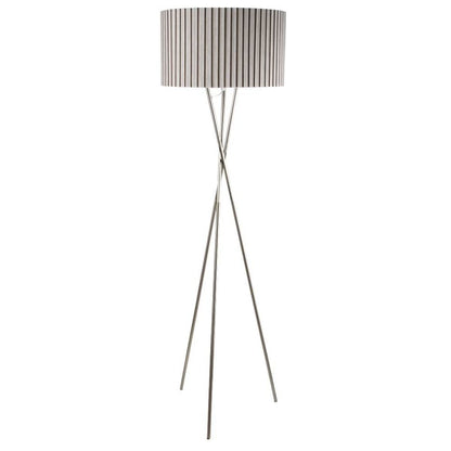 Sabella Tripod Floor Lamp Satin Nickel