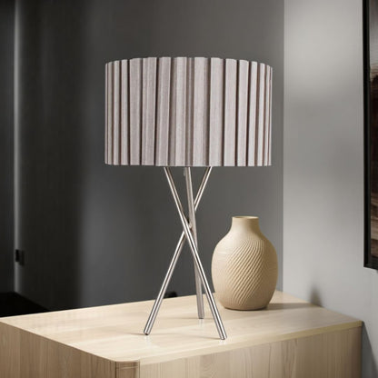 Sabella 43cm Table Lamp Satin Nickel