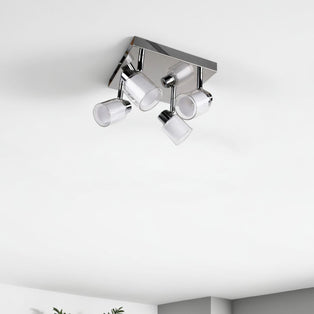 Jacey 4 Spotlight Plate Polished Chrome
