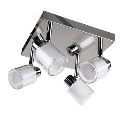 Jacey 4 Spotlight Plate Polished Chrome