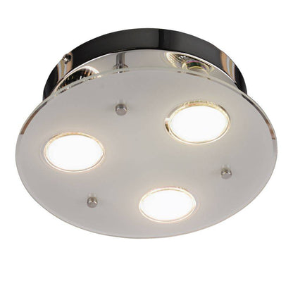 Radburn LED Flush Ceiling Light Polished Chrome