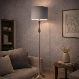 Lomond Floor Lamp Satin Nickel