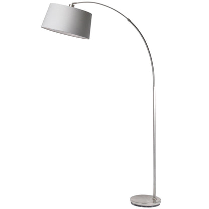 Jive Satin Chrome Arc Floor Lamp