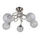 Orinoco 5 Light Chrome Semi Flush Ceiling Light
