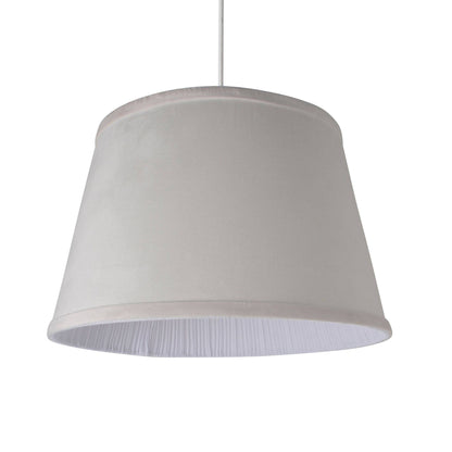 Vella White Velveteen 40cm Light Shade