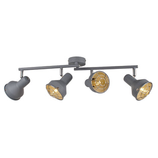 Costello Matt Grey 4 Light Ceiling Spotlight Bar