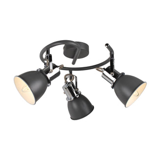 Amelix Dark Grey 3 Light Ceiling Spotlight