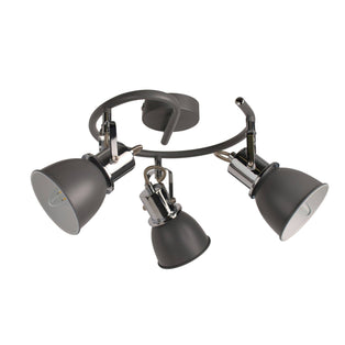 Amelix Dark Grey 3 Light Ceiling Spotlight