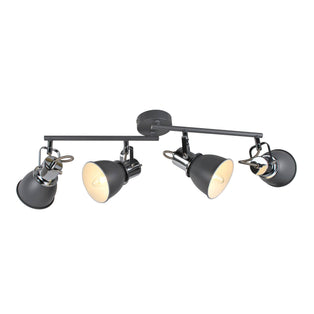 Amelix Dark Grey 4 Light Ceiling Spotlight Bar
