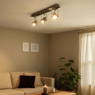 Sage Satin Nickel 3 Light Ceiling Spotlight Bar