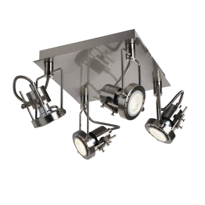 Sage Satin Nickel 4 Light Ceiling Spotlight Plate