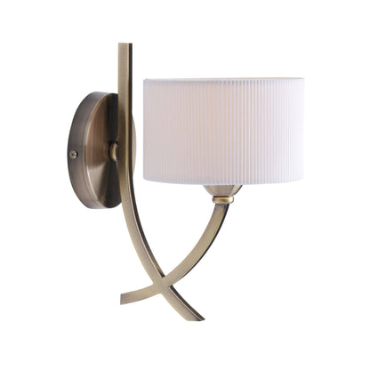 Justina Antique Brass Wall Light