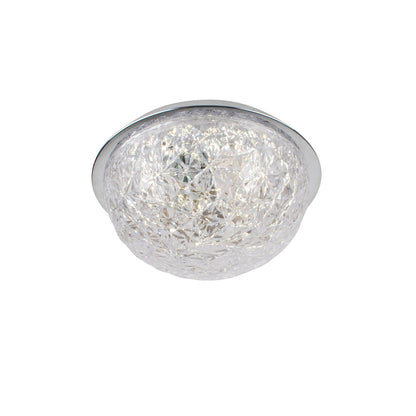 Donte Polished Chrome & Acrylic LED Flush Ceilling Light Small