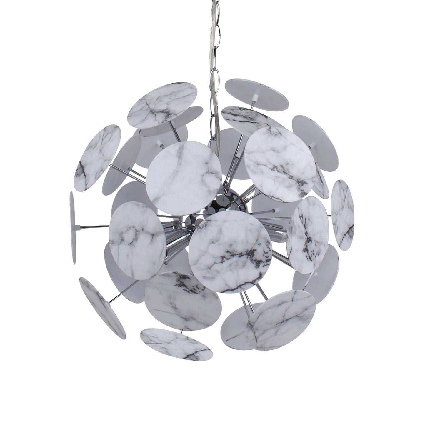 Keegan White Marble Sputnik Pendant