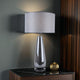 Tulisa Tall Smoked Glass Table Lamp