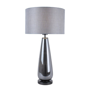 Tulisa Tall Smoked Glass 63cm Table Lamp