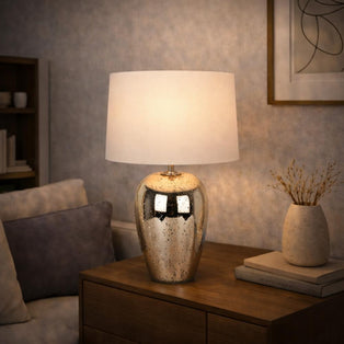 Cyrus Dual Lit Speckled 47cm Glass Table Lamp