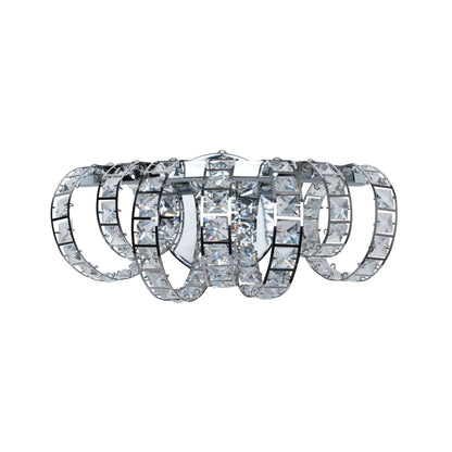 Shakira Polished Chrome & Crystal LED Wall Light