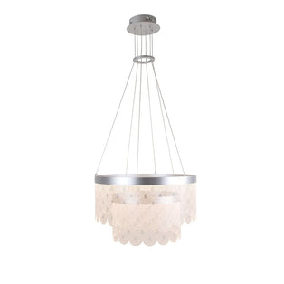 Letzia 2 Light Tiered Scallop LED Pendant Ceiling Light