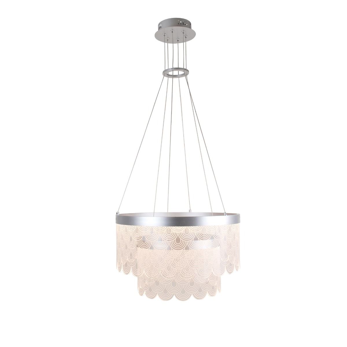Letzia 2 Light Tiered Scallop LED Pendant Ceiling Light