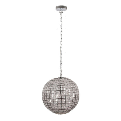 Giliola 1 Light Pendant Chrome and Clear Ceiling Light