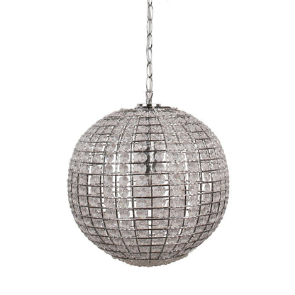 Giliola 1 Light Pendant Chrome and Clear Ceiling Light